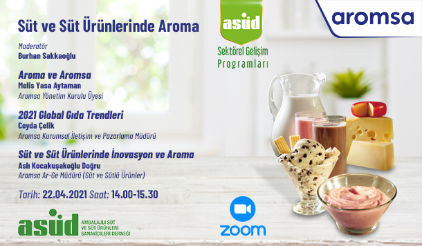 Süt Ürünleri ve Aromalar Webinarı'na davetlisiniz