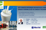 WEBINAR: Süt Endüstrisinde Buhar Kullanımı Enerji Verimliliği Ve Enerji Tasarrufu